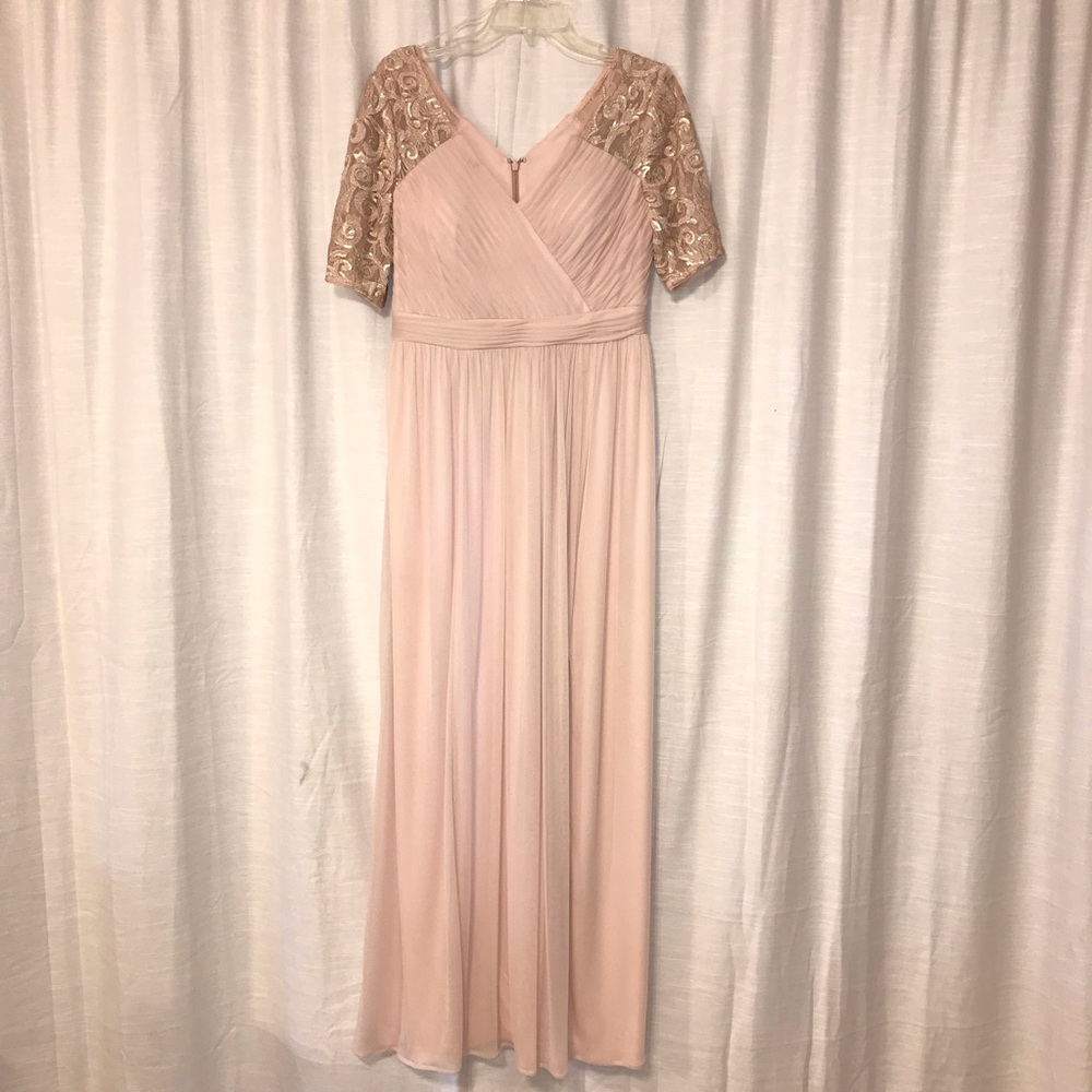 Adrianna Papell Blush Pink Gown